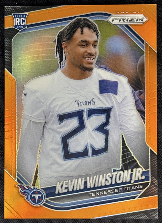 Kevin Winston Jr. 2025 Panini Prizm Orange /249 Titans
