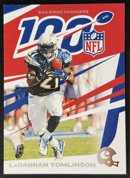LaDainian Tomlinson 2019 Panini Chronicles NFL 100 Chargers front