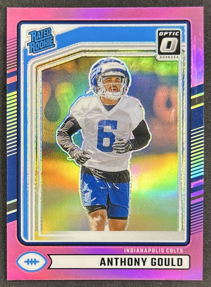 Anthony Gould 2024 Panini Donruss Optic Pink Preview Colts Sports Trading Cards