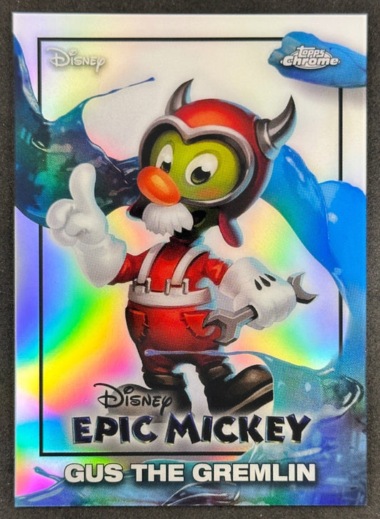 Gus the Gremlin 2026 Topps Disney Neon Epic Mickey Entertainment Cards