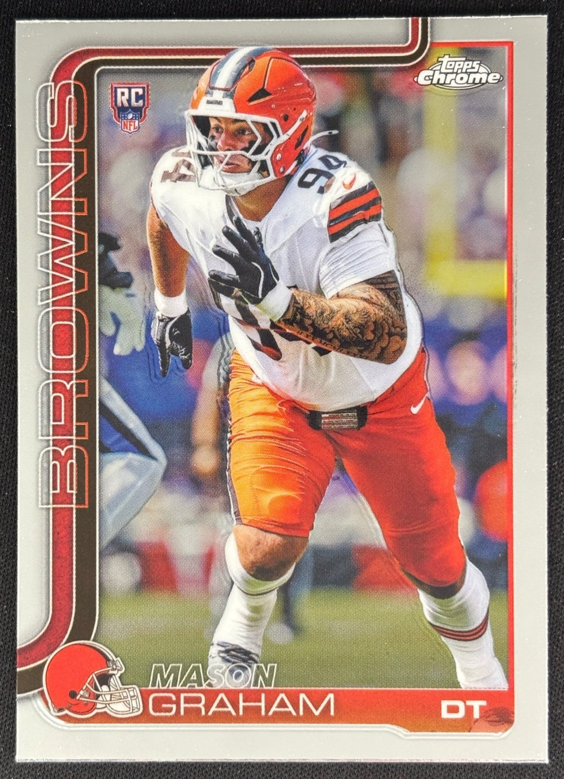 Mason Graham 2025 Topps Chrome Rookie Browns Sports Trading Cards