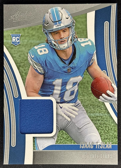 Isaac TeSlaa 2025 Panini Absolute Rookie Materials Lions Sports Trading Cards