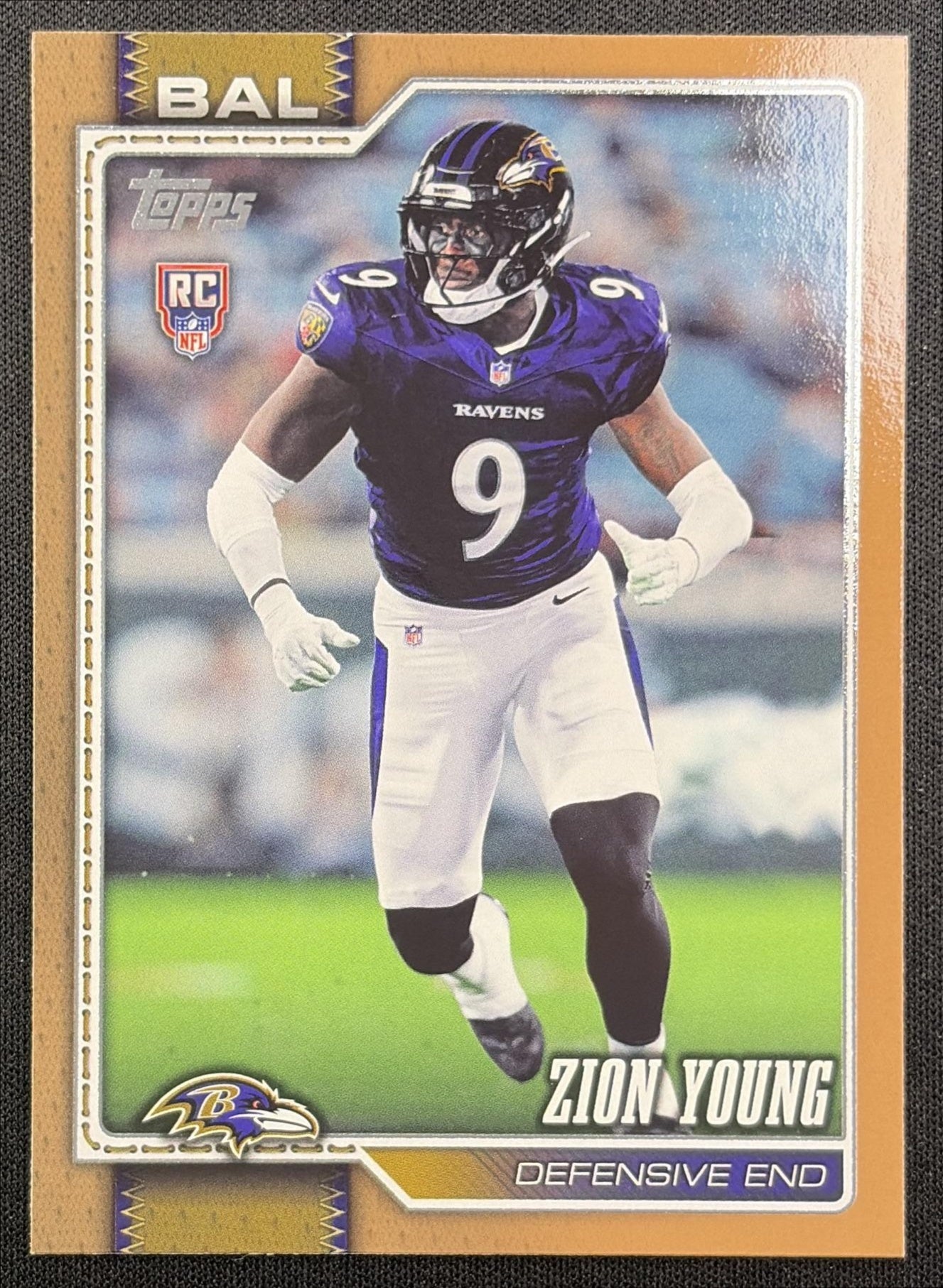 Zion Young 2026 Topps Gold /2026 Ravens front