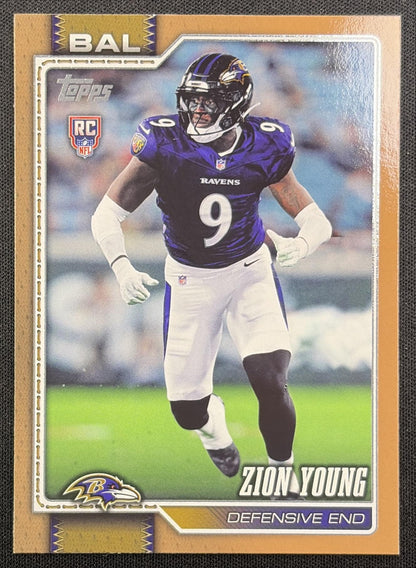 Zion Young 2026 Topps Gold /2026 Ravens front