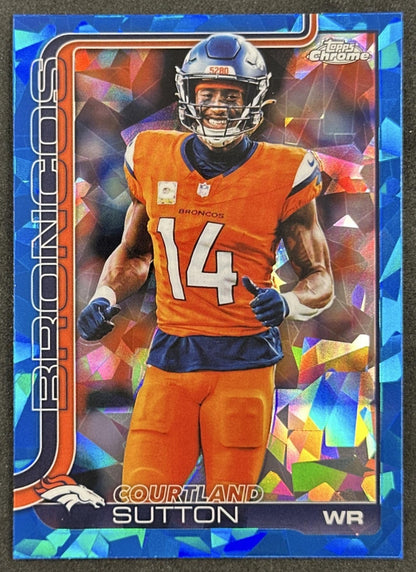 Courtland Sutton 2025 Topps Chrome Sapphire Broncos
