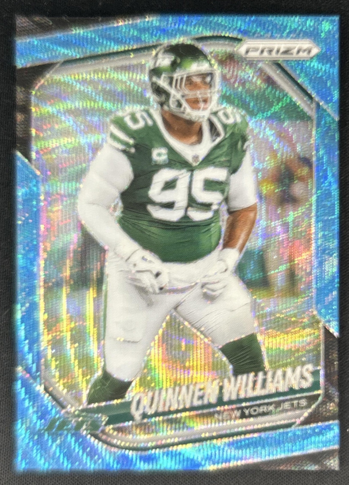 Quinnen Williams 2025 Panini Prizm Blue Wave /230 Jets