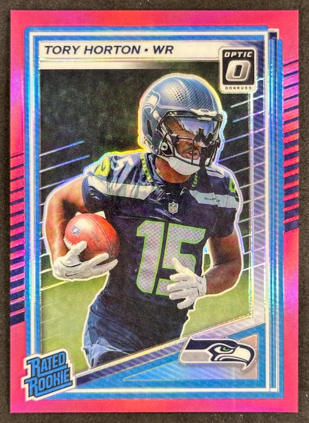 Tory Horton 2025 Donruss Optic Rated Rookie Pink Prizm Seahawks Default Title Football Card