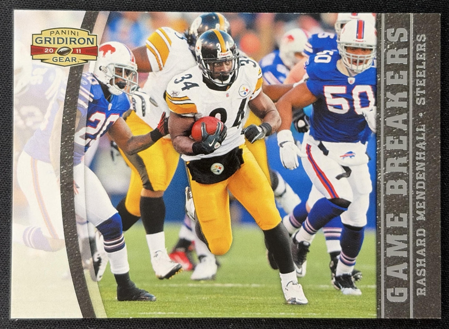 Rashard Mendenhall 2011 Panini Gridiron Gear Gamebreakers Silver /250 Steelers