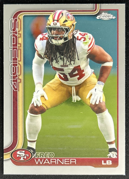 Fred Warner 2025 Topps Chrome 49ers Default Title