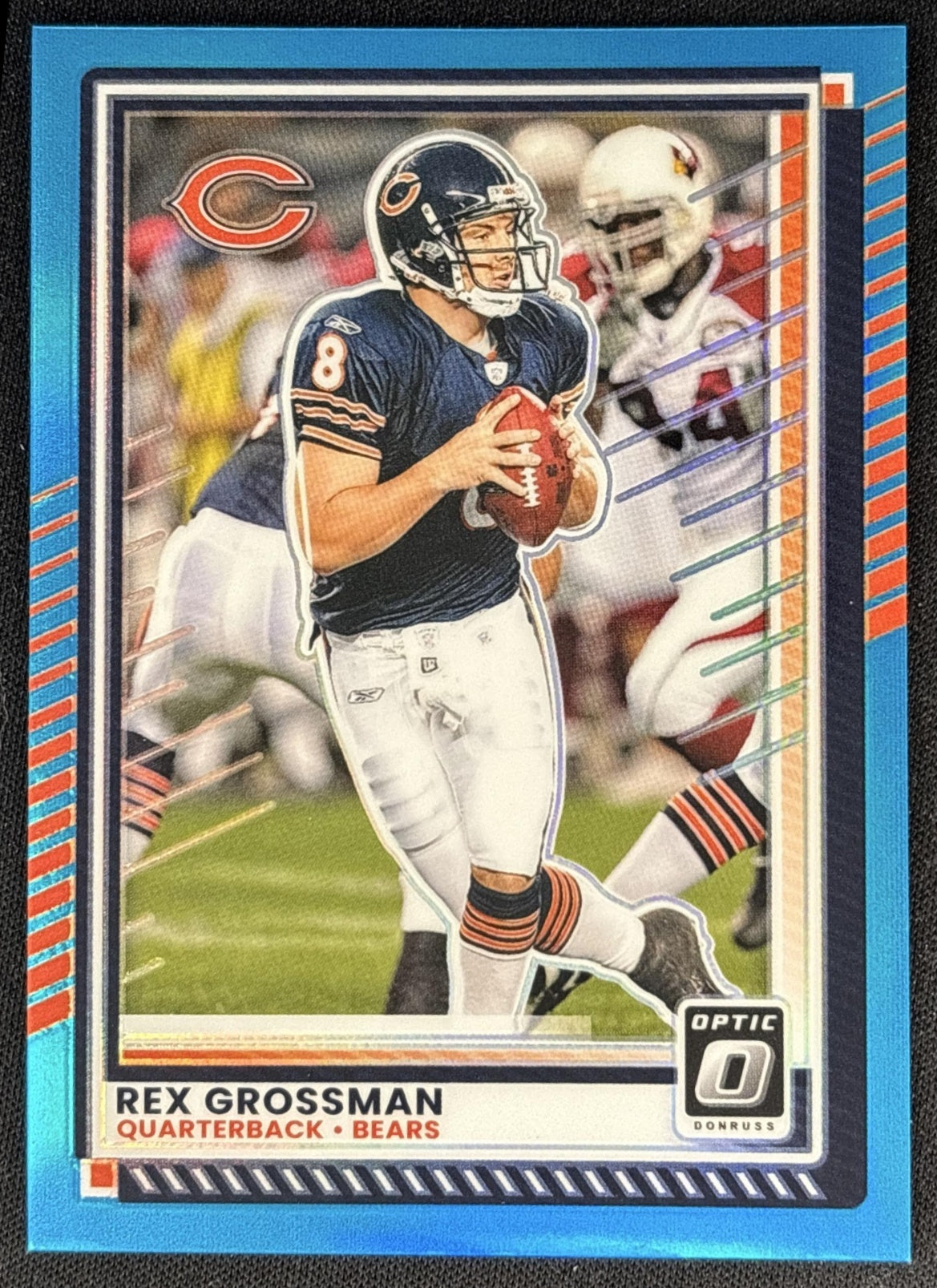 Rex Grossman 2025 Panini Donruss Optic Aqua Prizm /349 Bears