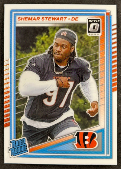 Shemar Stewart 2025 Donruss Optic Rated Rookie Bengals Sports Trading Card