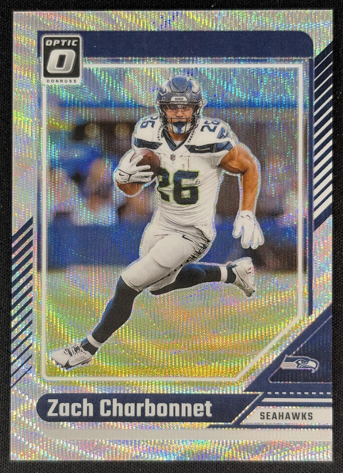 Zach Charbonnet 2024 Panini Donruss Optic Wave /300 Seahawks