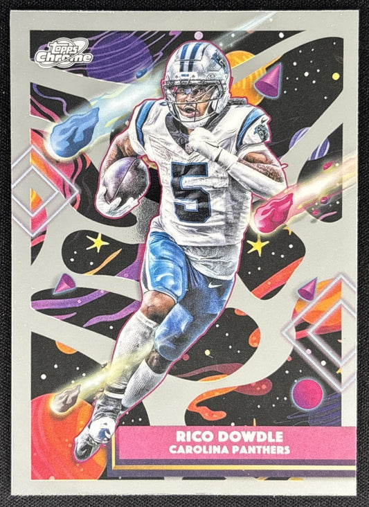Rico Dowdle 2025 Topps Cosmic Chrome Panthers