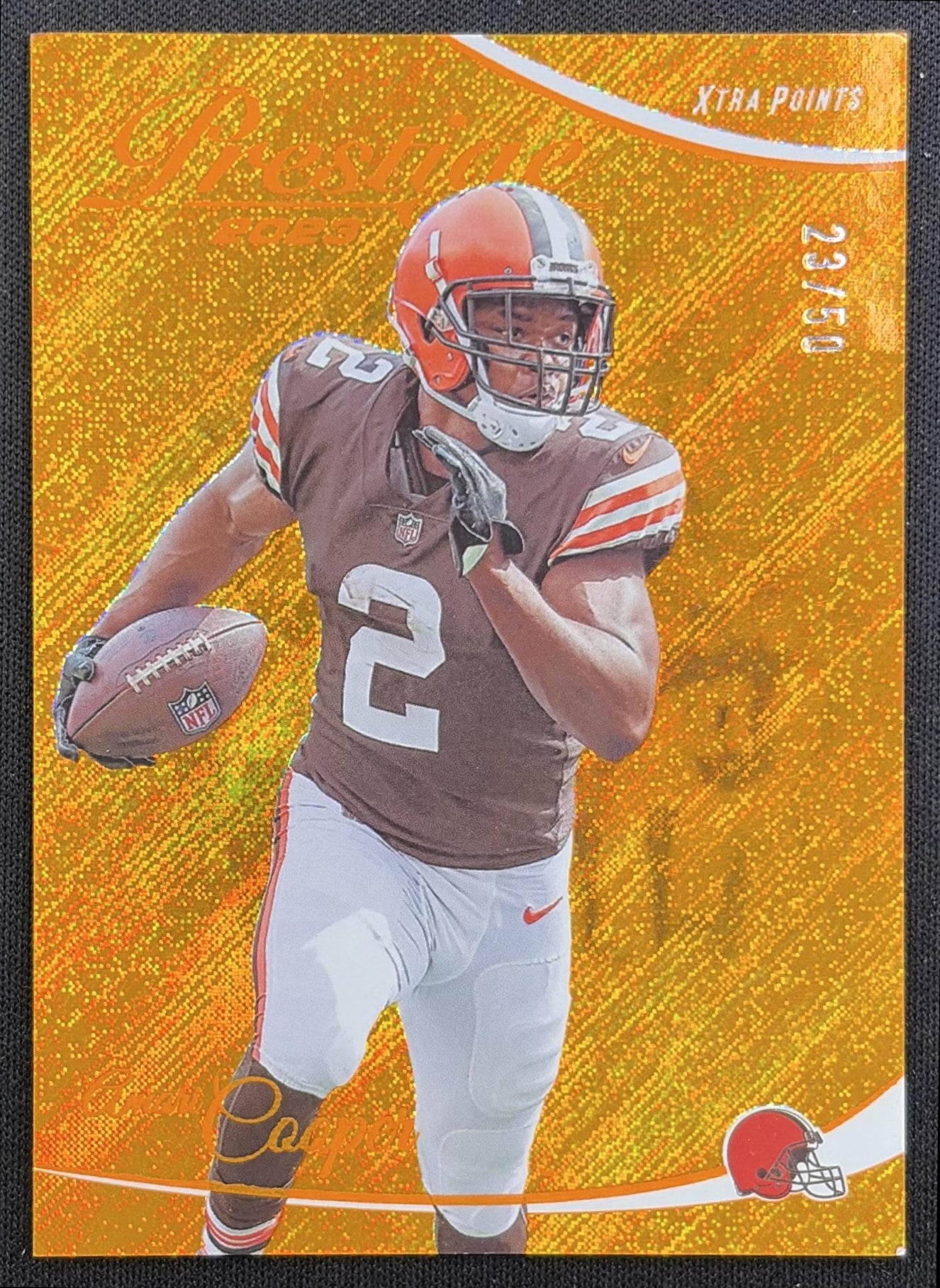 Amari Cooper 2023 Panini Prestige Xtra Points Premium Orange /50 Browns