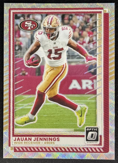 Jauan Jennings 2025 Panini Donruss Optic Wave Prizm /300 49ers Football