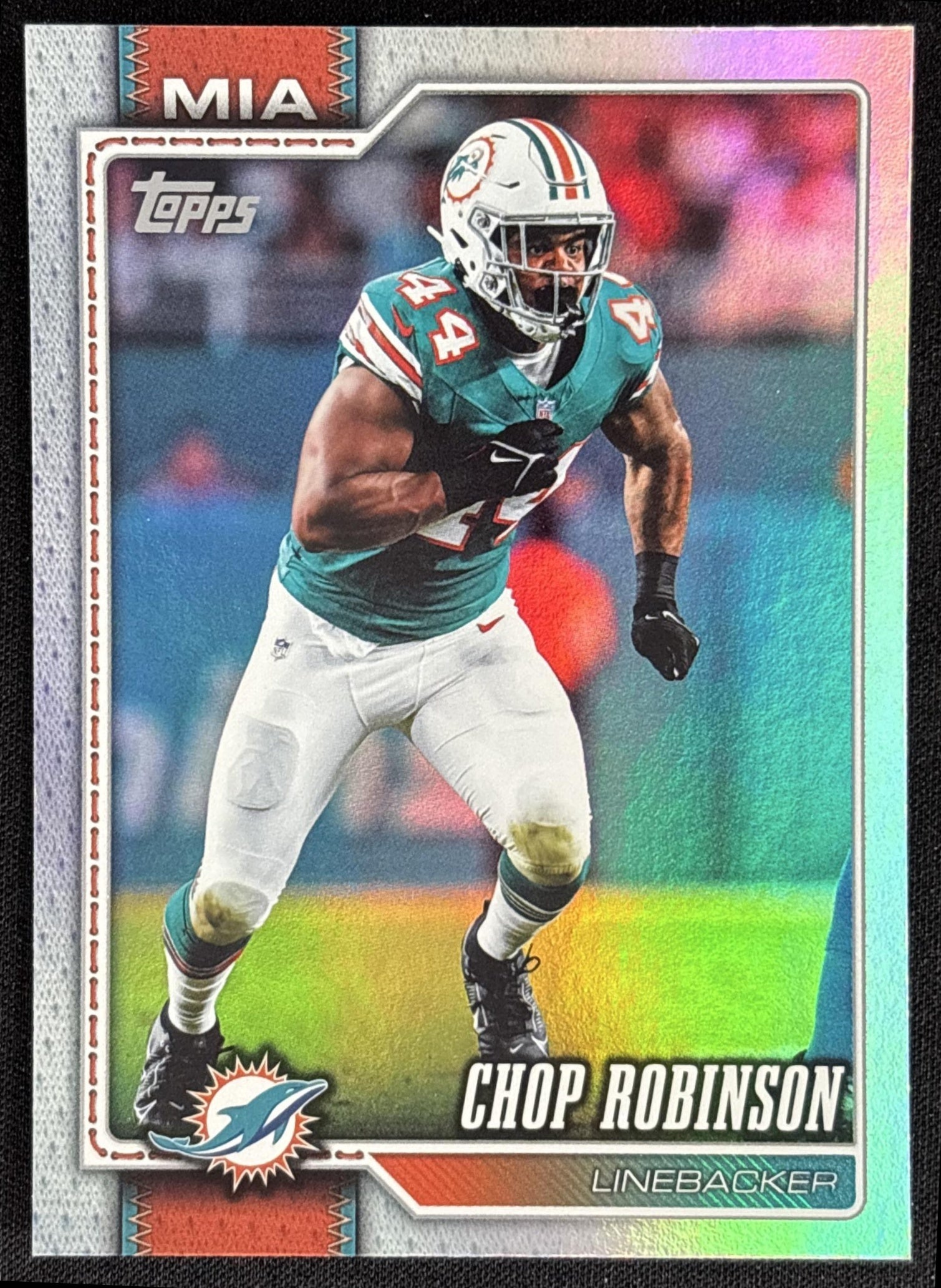 Chop Robinson 2026 Topps Rainbow Foil Dolphins