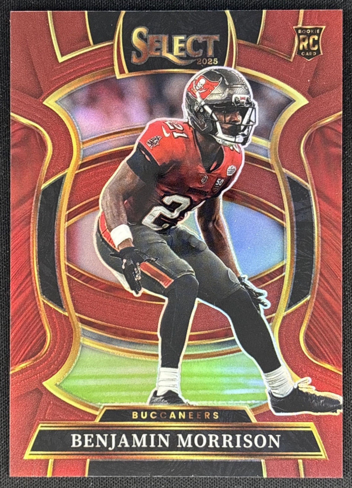 Benjamin Morrison 2025 Panini Select Concourse Marron Prizm /149 Buccaneers Sports Trading Cards