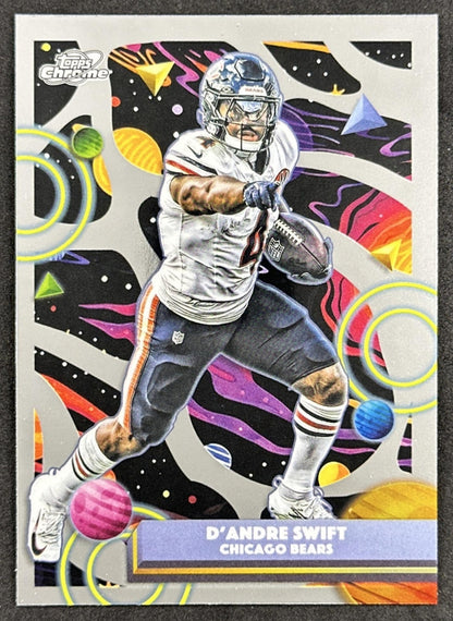 D'Andre Swift 2025 Topps Cosmic Chrome Bears front