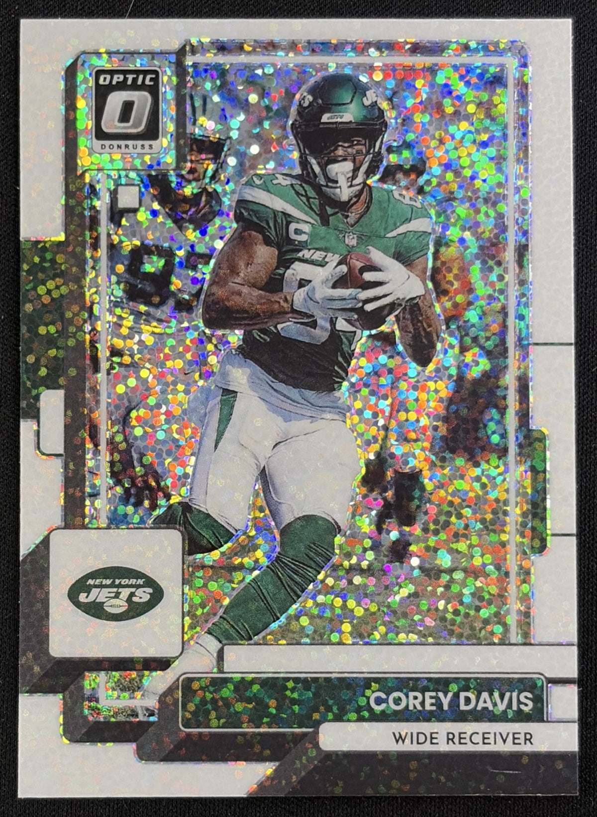 Corey Davis 2022 Panini Donruss Optic White Sparkle Jets