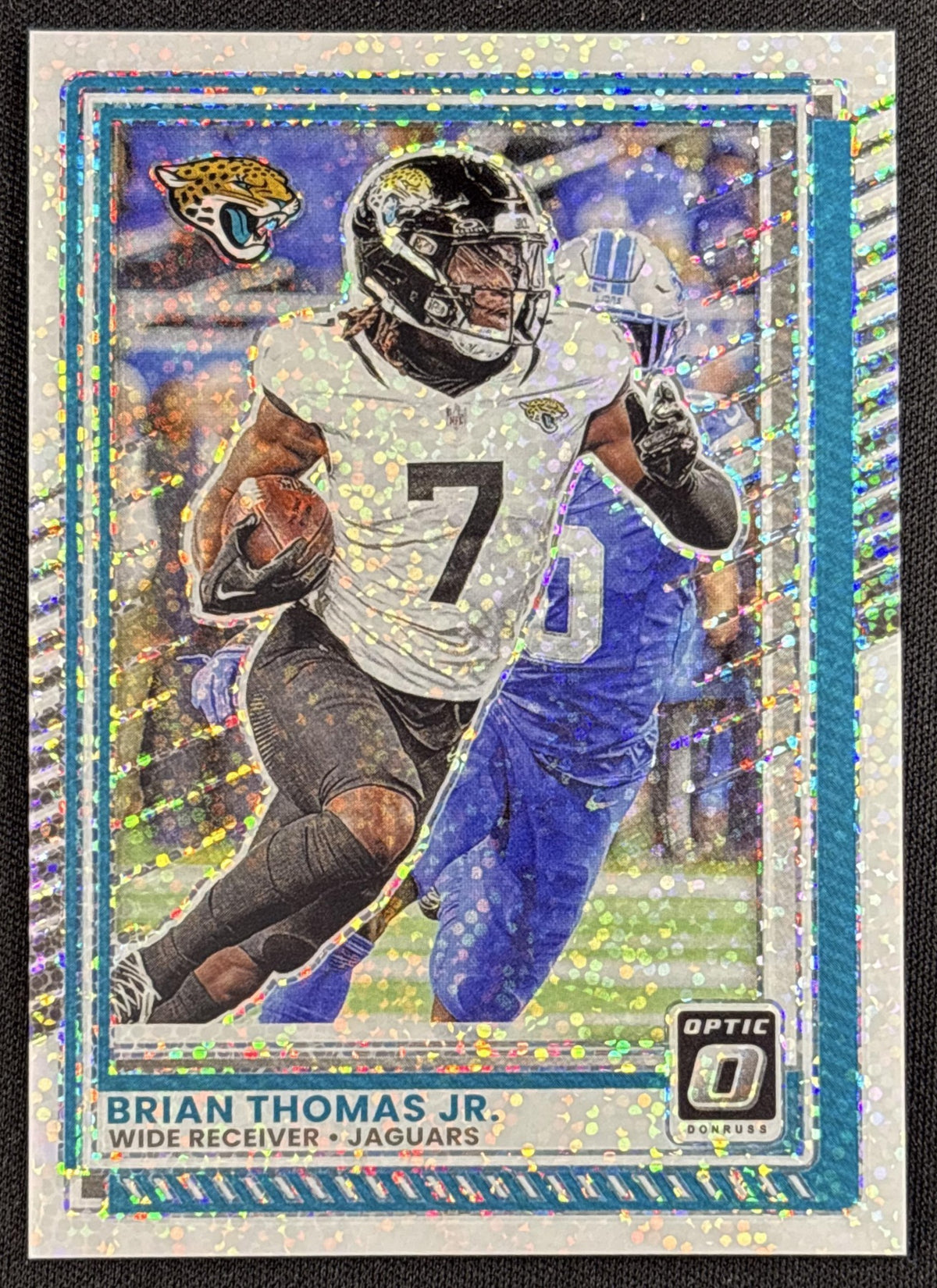 Brian Thomas Jr. 2025 Panini Donruss Optic White Sparkle Prizm Jaguars