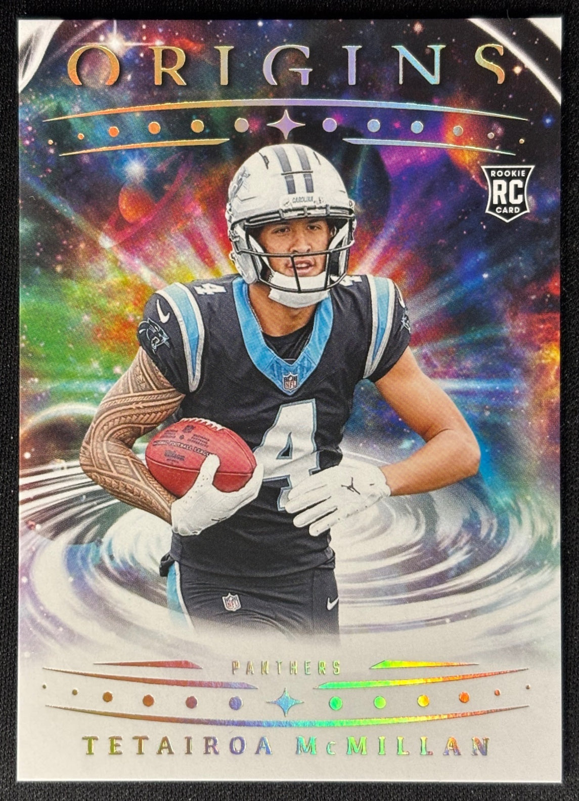 Tetairoa McMillan 2025 Origins Rookie Panthers Sports Trading Card