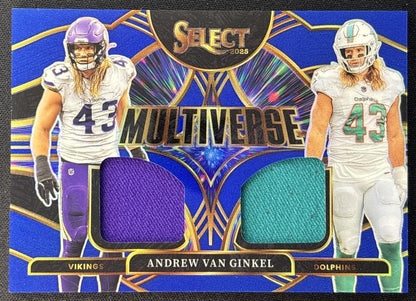 Andrew Van Ginkel 2025 Panini Select Multiverse Jerseys Blue Prizm Default Title Sports Trading Cards