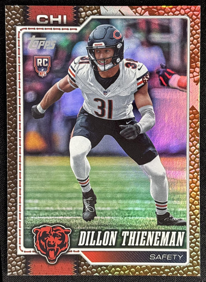 Dillon Thieneman 2026 Topps Football Leather Foil Bears