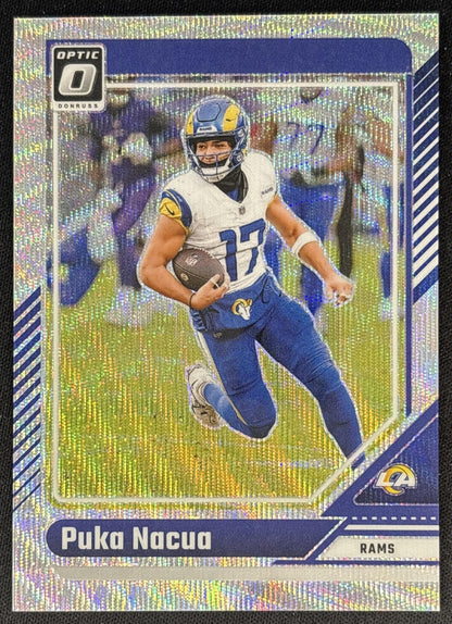 Puka Nacua 2024 Panini Donruss Optic Wave /300 Rams