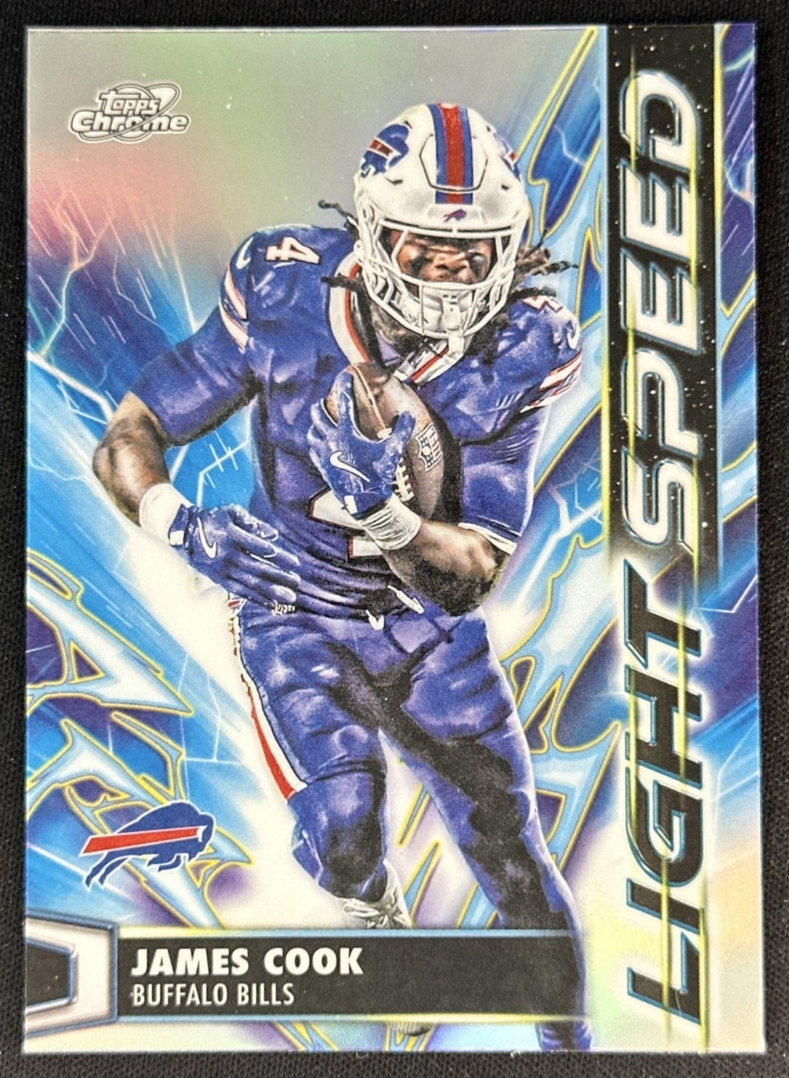 James Cook 2025 Topps Cosmic Chrome Light Speed Bills