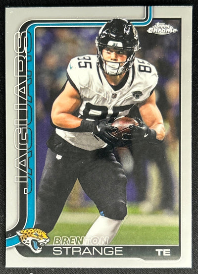 Brenton Strange 2025 Topps Chrome Jaguars Default Title Sports Trading Cards