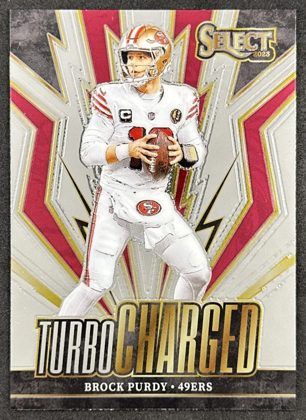 Brock Purdy 2023 Panini Select Turbo Charged 49ers Front