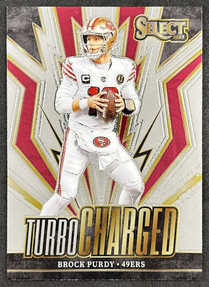 Brock Purdy 2023 Panini Select Turbo Charged 49ers Front
