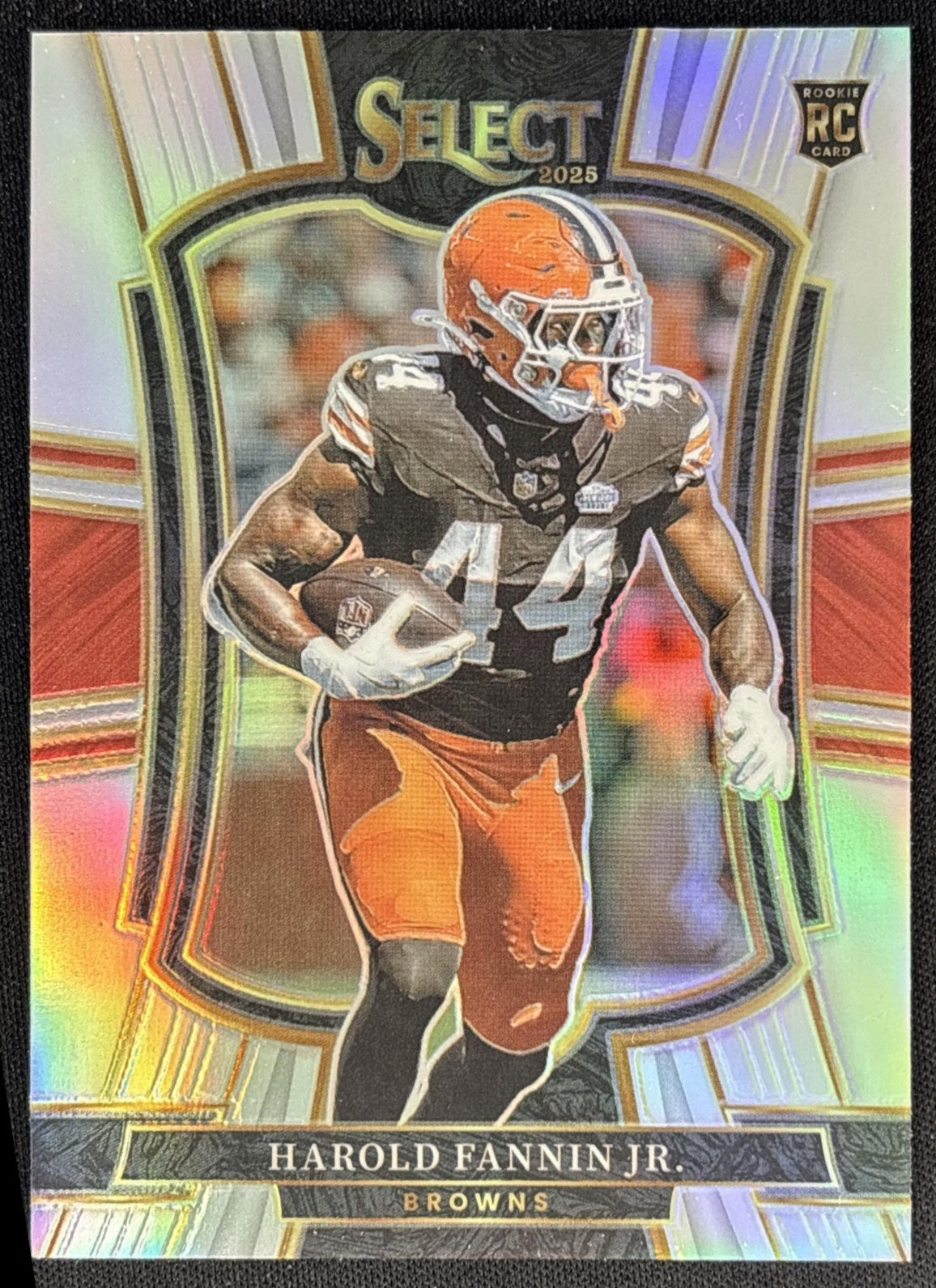 Harold Fannin Jr. 2025 Panini Select Premier Level Silver Prizm Browns front