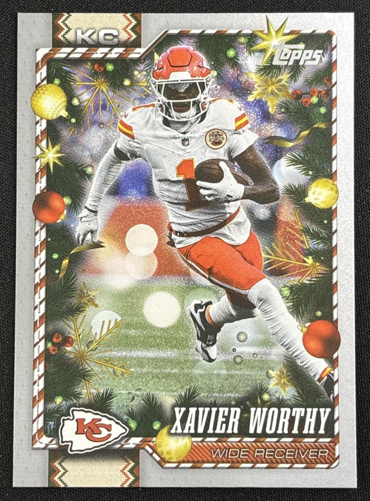 Xavier Worthy 2026 Topps Holiday Glitter Chiefs | Kansas City Chiefs