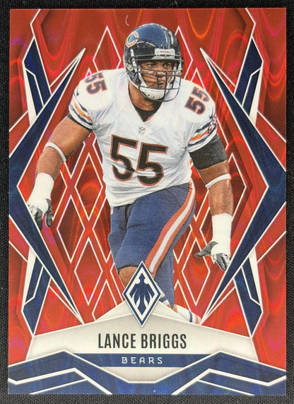 Lance Briggs 2025 Panini Phoenix Red Prizm /99 Bears Sports Trading Cards