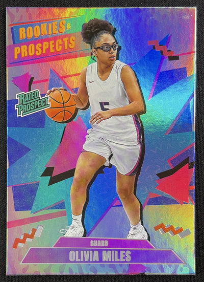 Olivia Miles 2026 Panini 90s Pop Culture Silver Sports Trading Card
