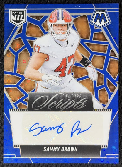 Sammy Brown 2025 Panini Mosaic Future Scripts Tigers
