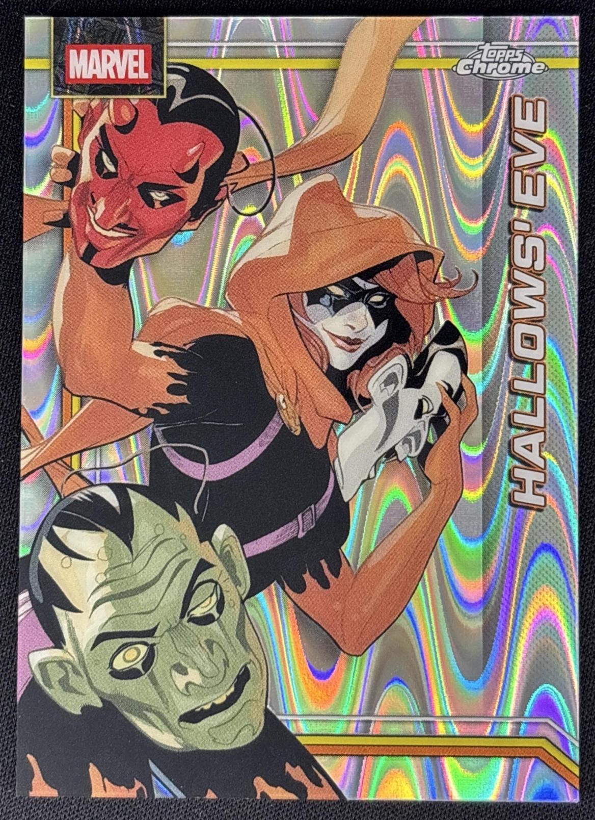 Hallows' Eve 2026 Topps Chrome Marvel Comics RayWave Refractor front