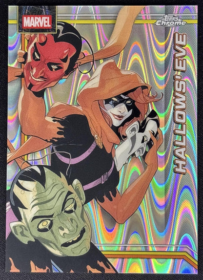 Hallows' Eve 2026 Topps Chrome Marvel Comics RayWave Refractor front