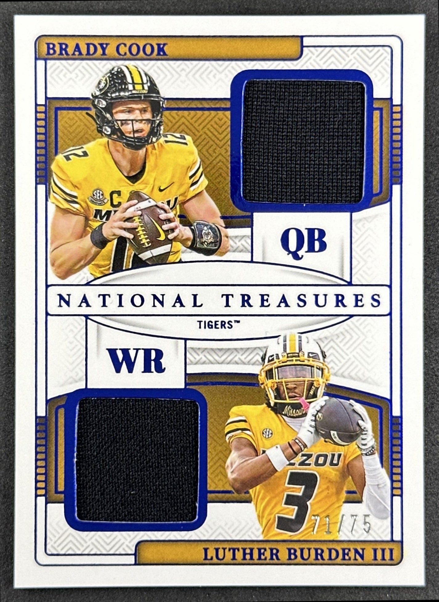 Luther Burden III 2025 Panini National Treasures Purple /75 Bears