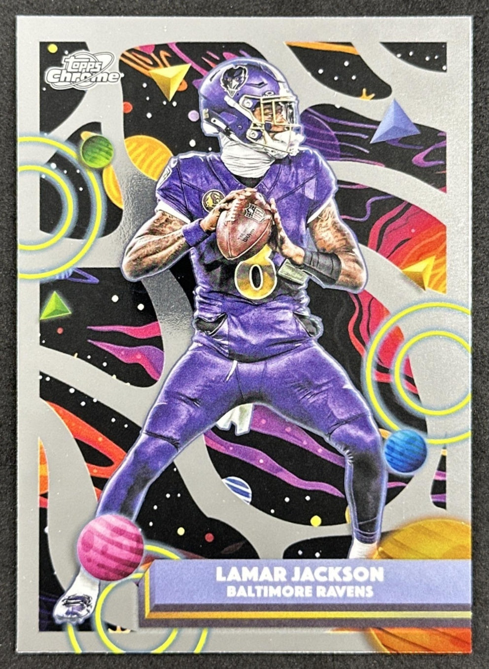 Lamar Jackson 2025 Topps Cosmic Chrome Ravens | Wayne Collection