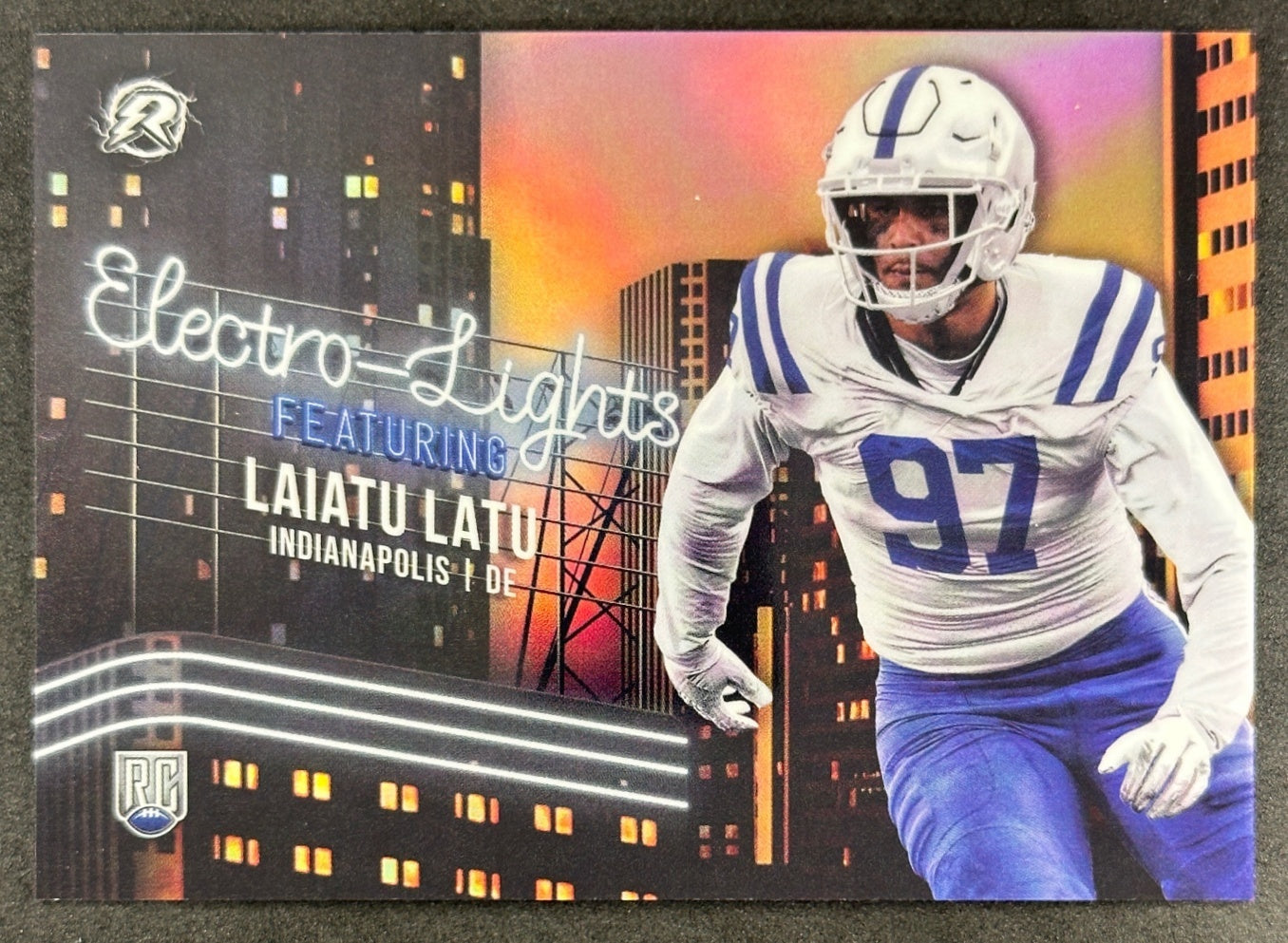 Laiatu Latu 2024 Topps Resurgence Electro-Lights Colts front