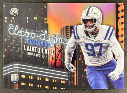 Laiatu Latu 2024 Topps Resurgence Electro-Lights Colts front