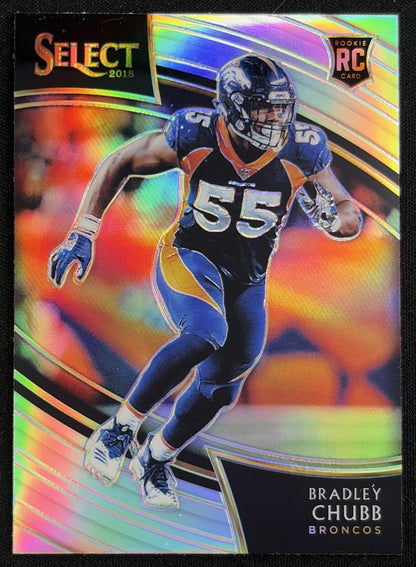 Bradley Chubb 2018 Panini Select Silver Prizm Broncos - front
