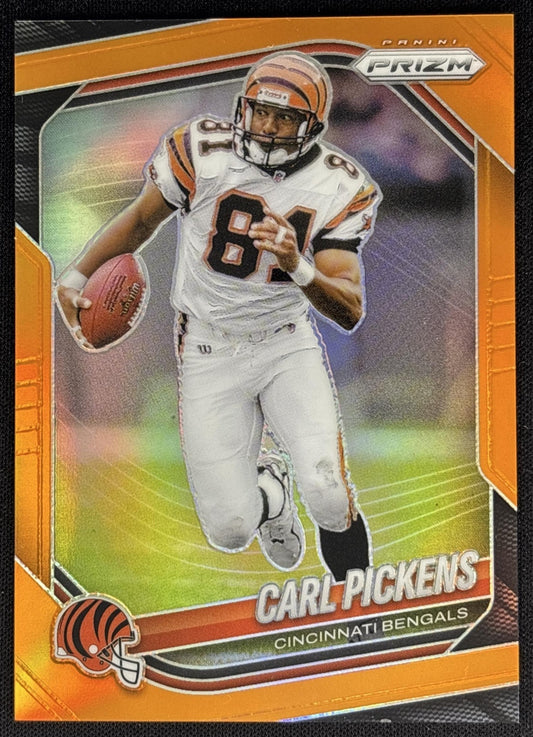 Carl Pickens 2025 Panini Prizm Orange /249 Bengals