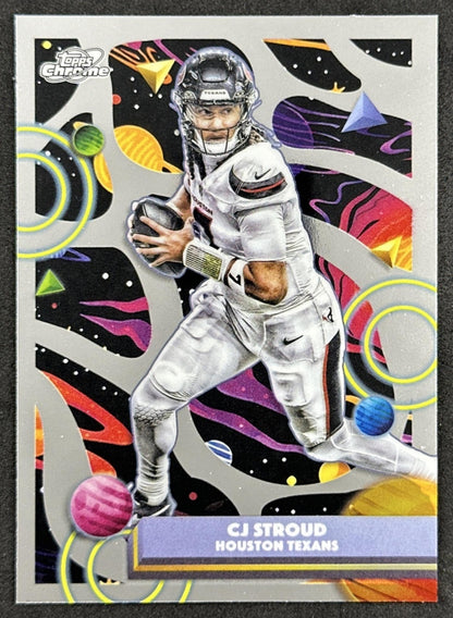 CJ Stroud 2025 Topps Cosmic Chrome Texans front