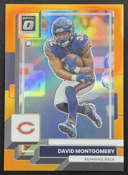 David Montgomery 2022 Panini Donruss Optic Orange /199 Bears