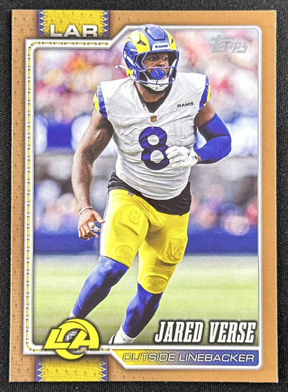 Jared Verse 2026 Topps Flagship Gold /2026 Rams