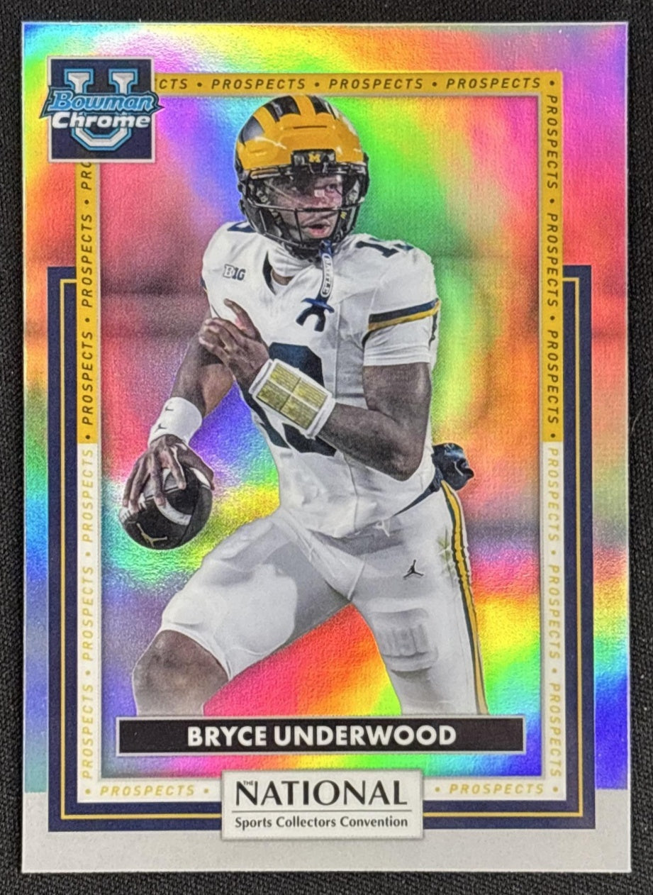 Bryce Underwood 2026 Topps NSCC Collection Bowman U Chrome Default Title Sports Trading Cards