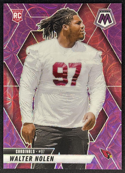 Walter Nolen 2025 Panini Mosaic Rookies Purple Scope Prizm Cardinals Football
